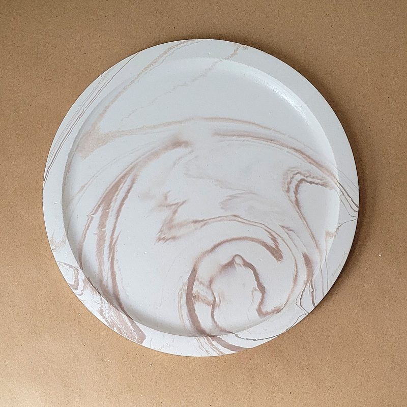 سینی گرد لبه دار