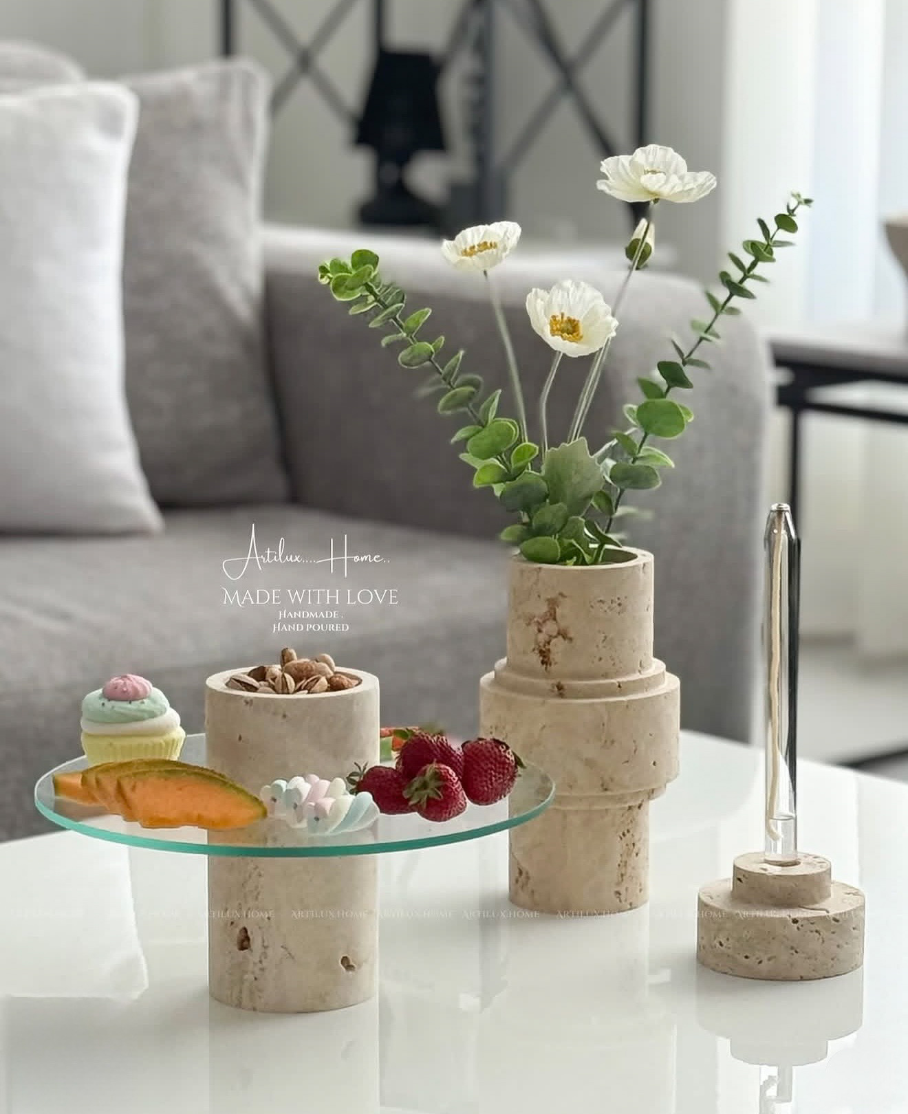 ظروف سنگی تراورتن کد 8